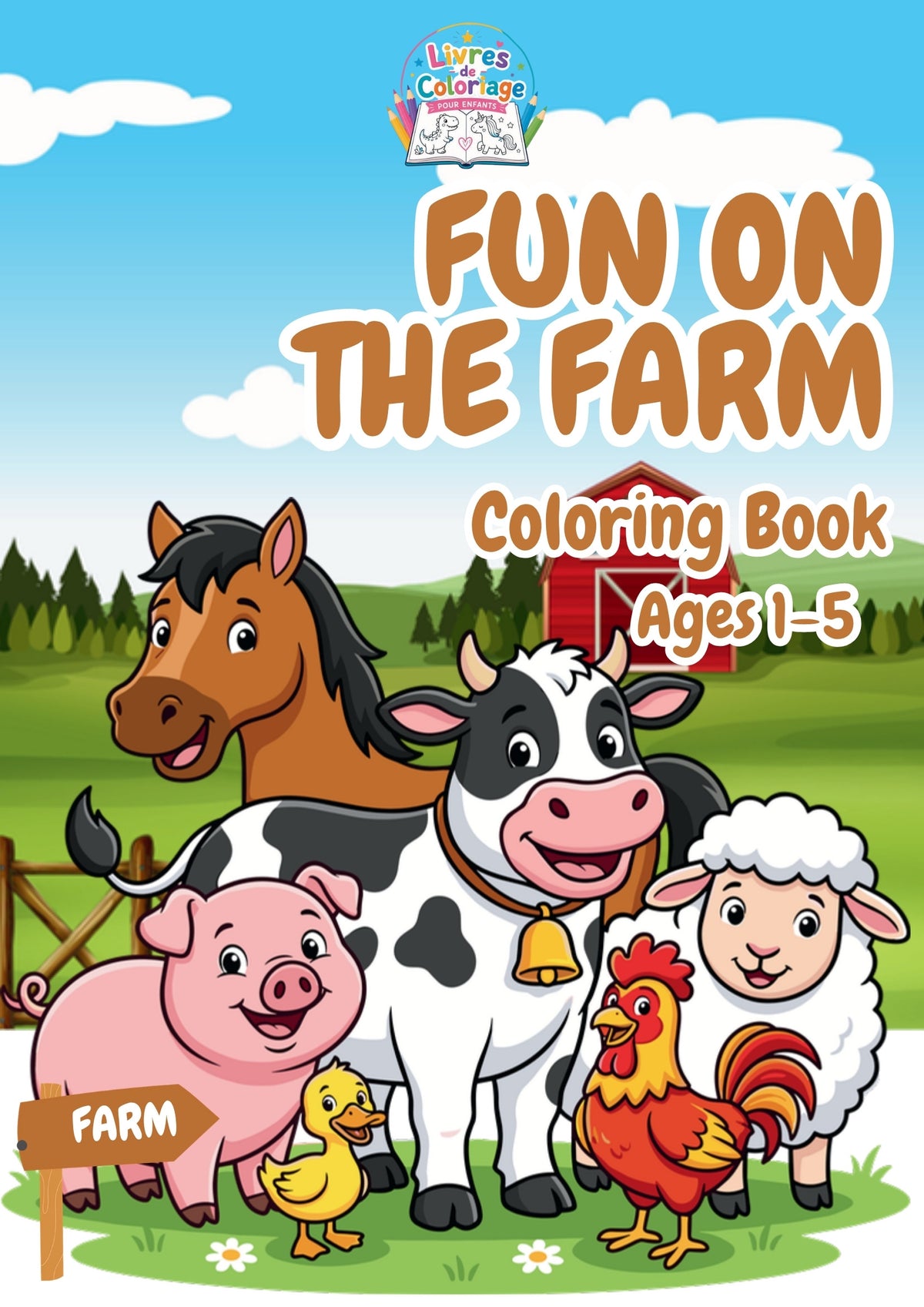 Cover of the Little Explorers printable PDF — Fun on the Farm