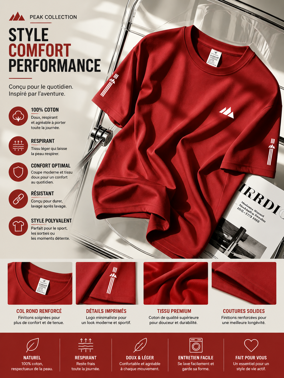 Swiss Alps men’s T-shirt with Switzerland-inspired graphic – Live G’n Swiss