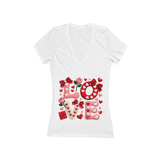 LOVE Letters Tee | Women's Deep V-Neck Graphic Shirt