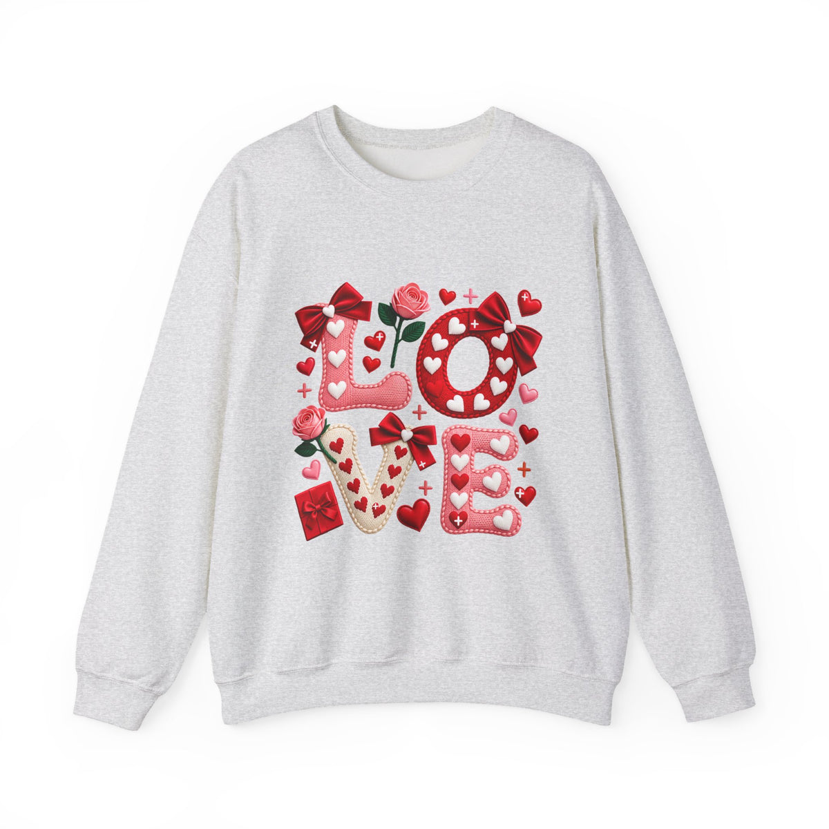 LOVE Graphic Crewneck Sweatshirt – Cozy Romantic Gift