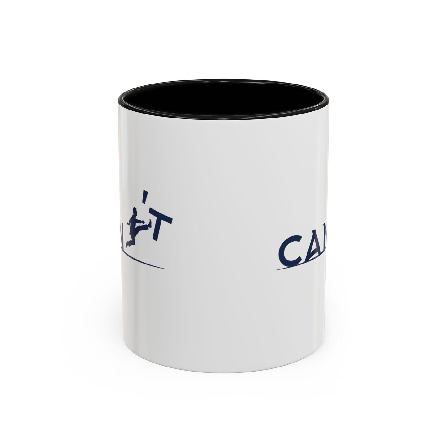 Runner Graphic Accent Mug | Two-Tone Ceramic Coffee Cup 11oz & 15oz