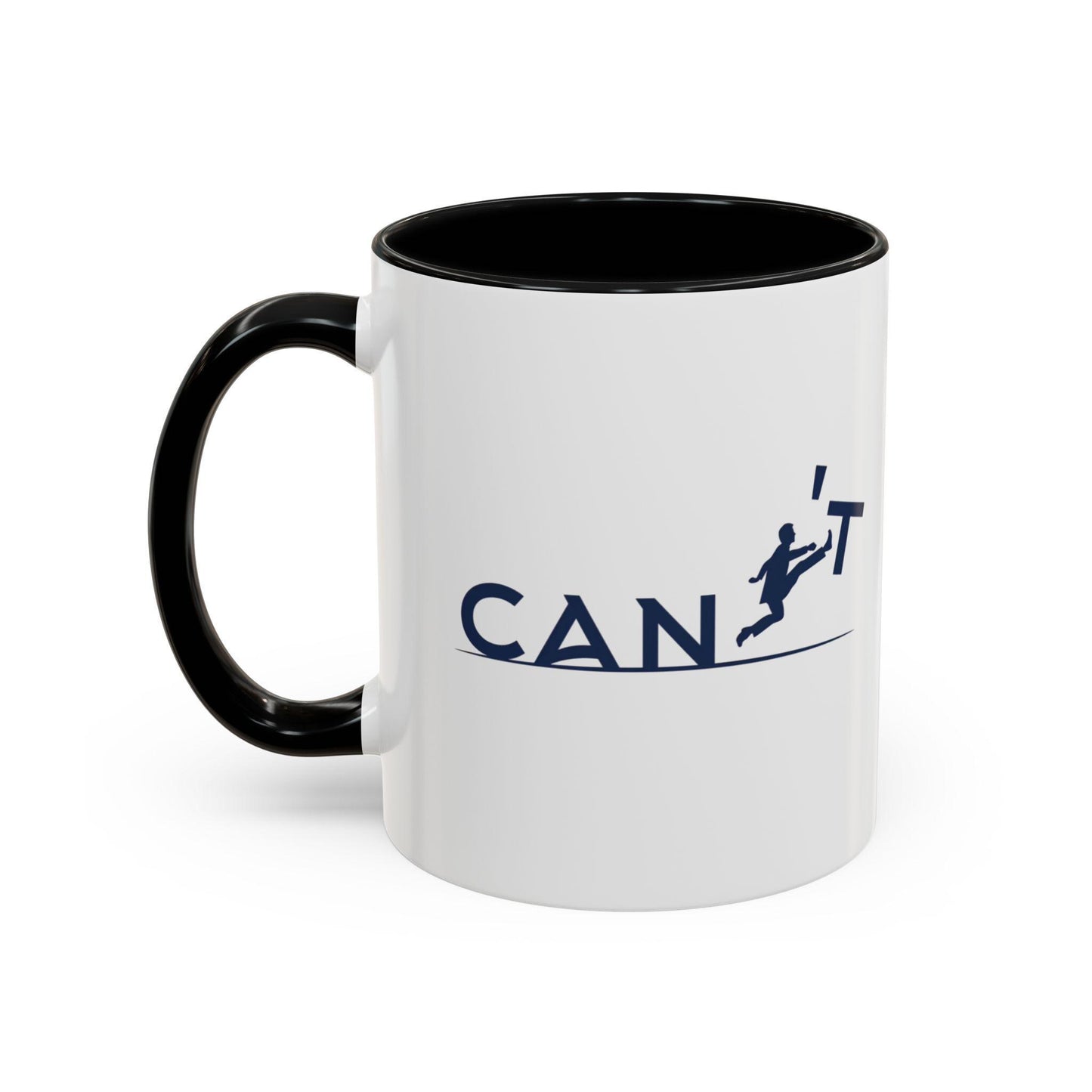 Runner Graphic Accent Mug | Two-Tone Ceramic Coffee Cup 11oz & 15oz