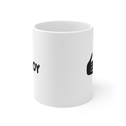 Shaka Hand Enjoy Mug | 11oz Ceramic Coffee Cup