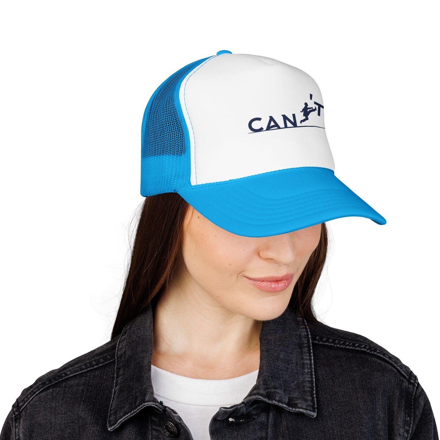 Runner Silhouette Foam Trucker Hat | Motivational Activewear Cap