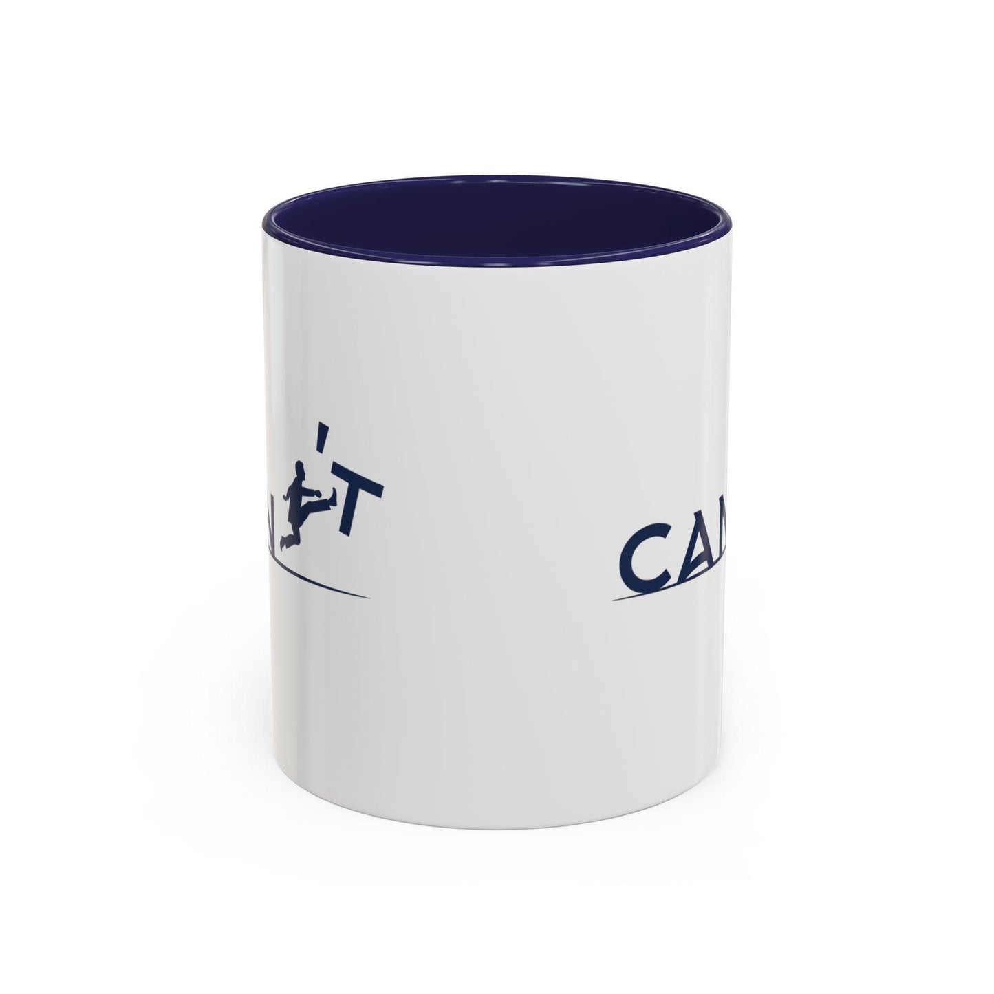 Runner Graphic Accent Mug | Two-Tone Ceramic Coffee Cup 11oz & 15oz