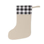 Linen Christmas stocking with alpine chalet print and buffalo plaid cuff – photo 2
