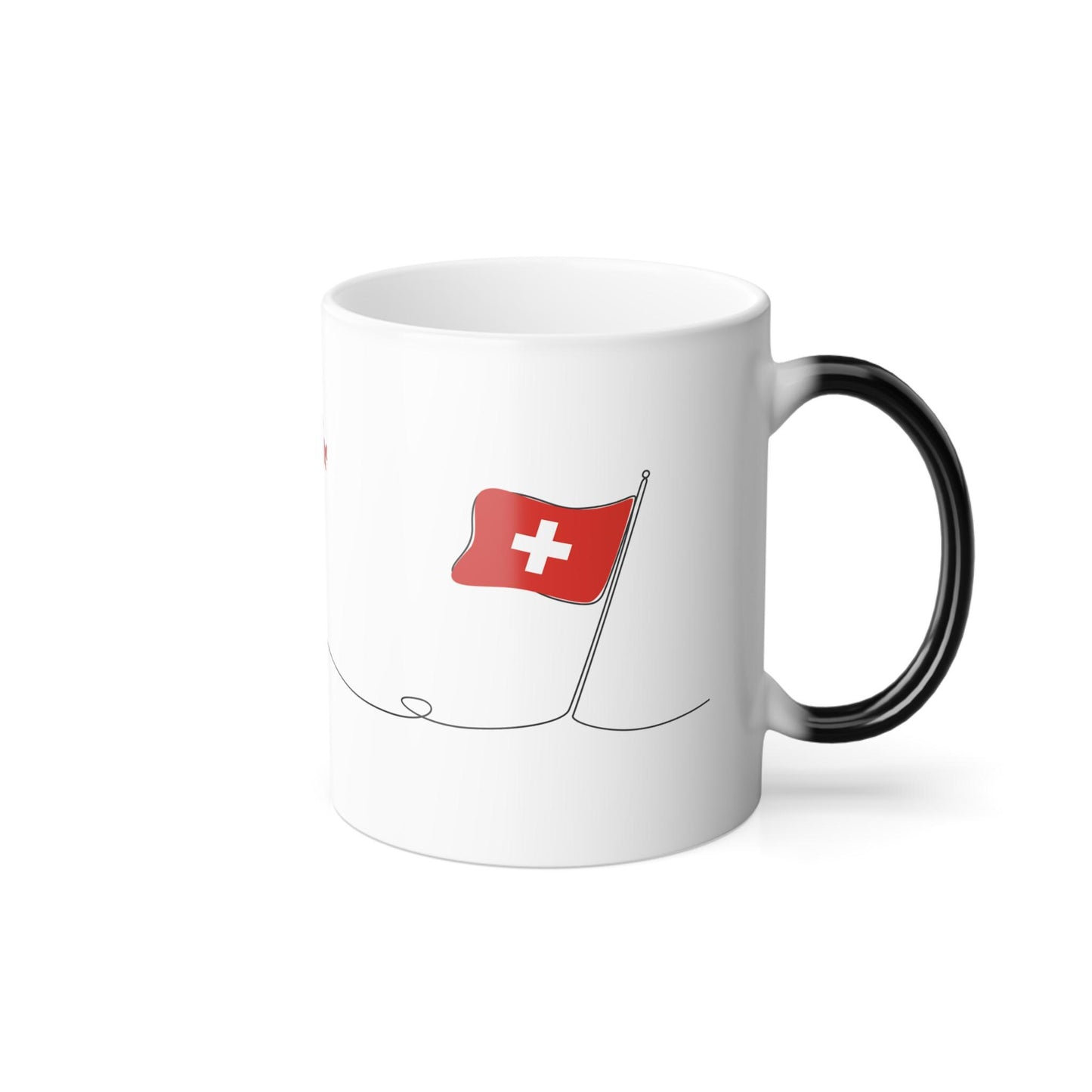 Swiss Alphorn Player Mug | Color Morphing Ceramic 11oz