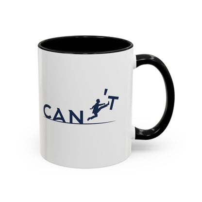 Runner Graphic Accent Mug | Two-Tone Ceramic Coffee Cup 11oz & 15oz
