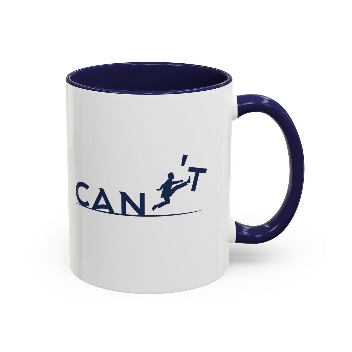 Runner Graphic Accent Mug | Two-Tone Ceramic Coffee Cup 11oz & 15oz