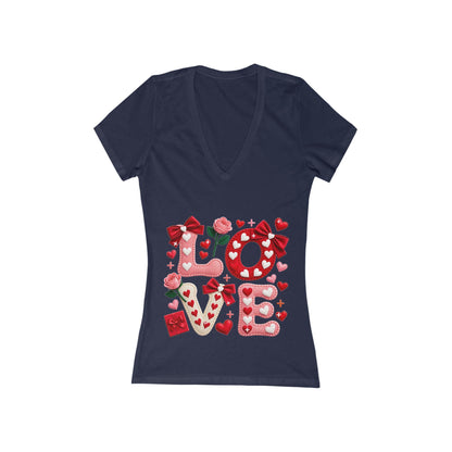LOVE Letters Tee | Women's Deep V-Neck Graphic Shirt