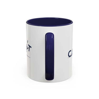 Runner Graphic Accent Mug | Two-Tone Ceramic Coffee Cup 11oz & 15oz
