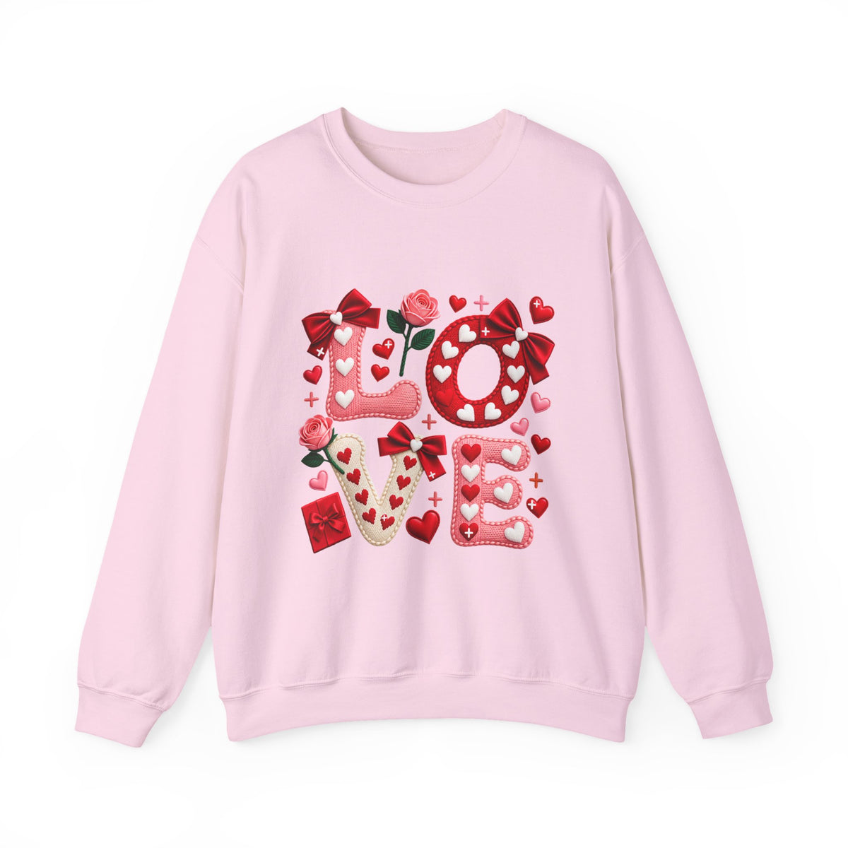 LOVE Graphic Crewneck Sweatshirt – Cozy Romantic Gift