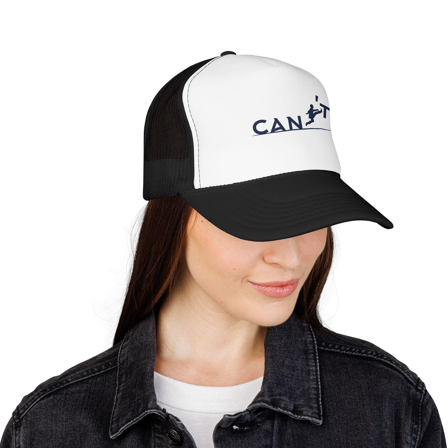 Runner Silhouette Foam Trucker Hat | Motivational Activewear Cap