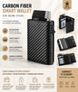 Men's long zip-around wallet with RFID pop-up card holder