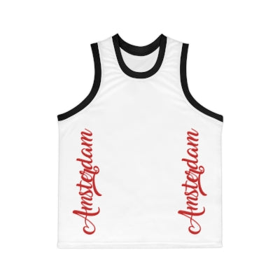 Amsterdam script logo Basketball Jersey