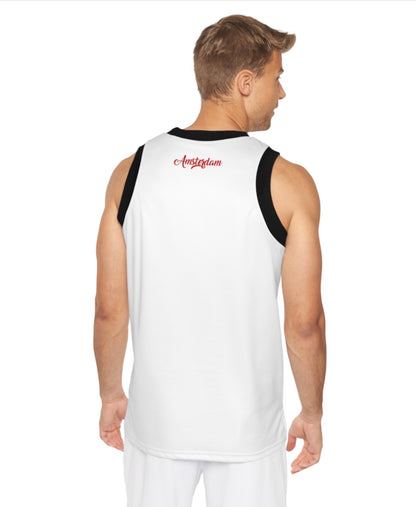 Amsterdam script logo Basketball Jersey