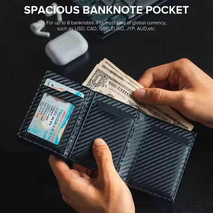 Men's wallet - 21 cm long paper money holder