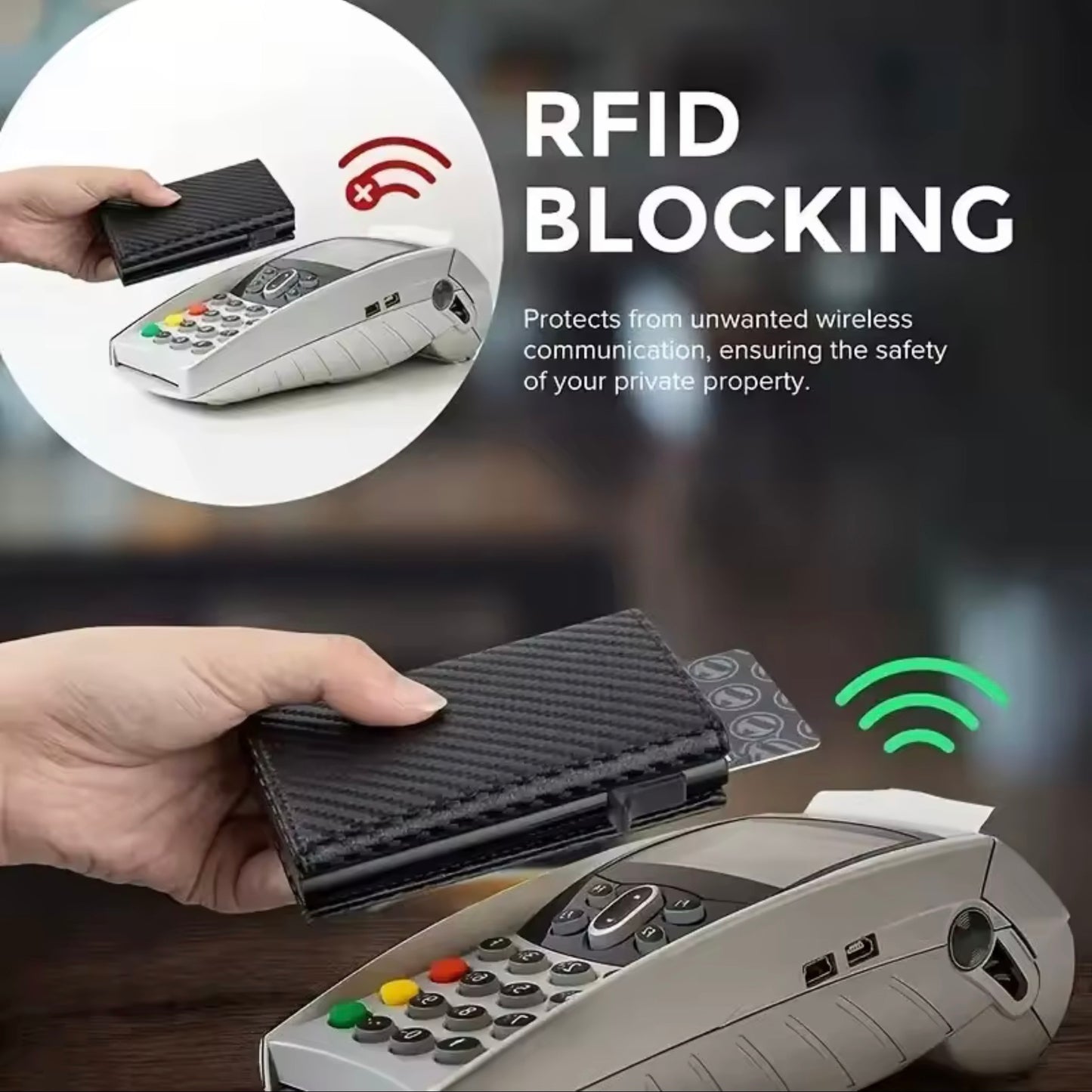 Men's wallet - 21 cm long paper money holder