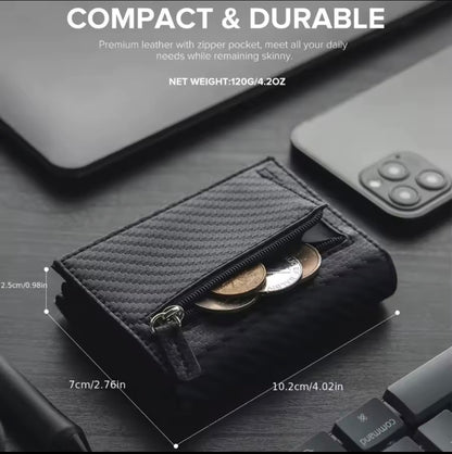 Men's wallet - 21 cm long paper money holder