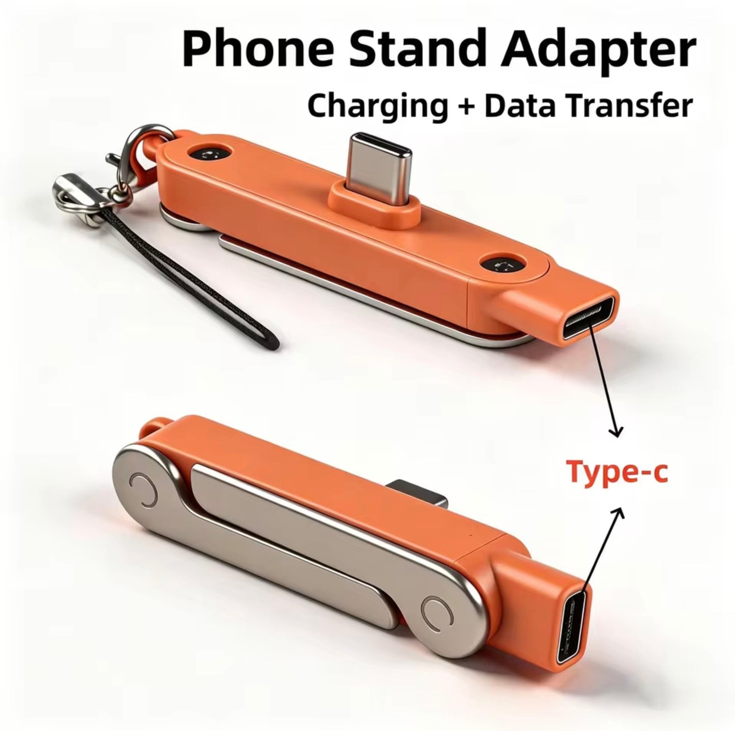 A 240W USB-C to Lightning adapter with built-in stand