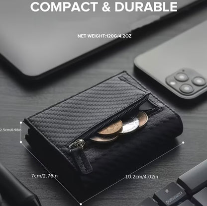 Men's wallet - 21 cm long paper money holder