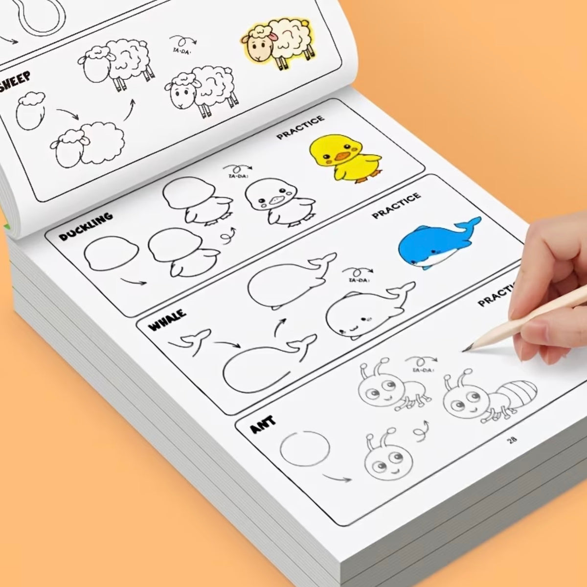How to Draw Animals 32-page children's drawing and coloring book – photo 6