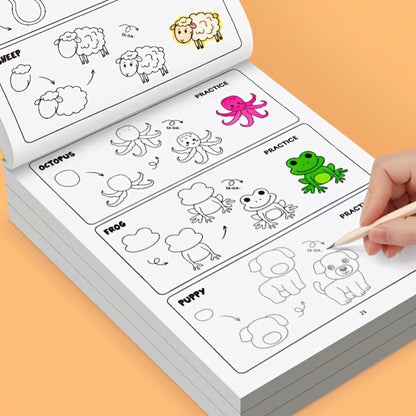 How to Draw Animals 32-page children's drawing and coloring book – photo 3
