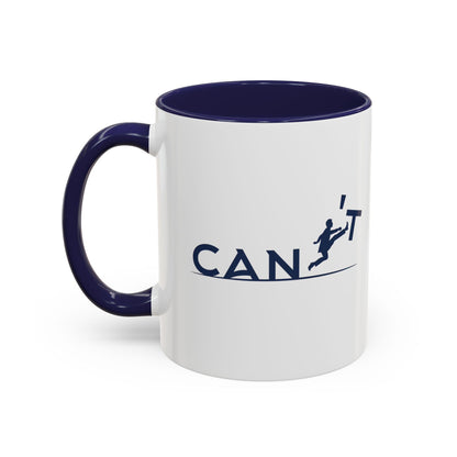 Runner Graphic Accent Mug | Two-Tone Ceramic Coffee Cup 11oz & 15oz