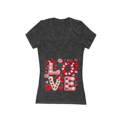 LOVE Letters Tee | Women's Deep V-Neck Graphic Shirt