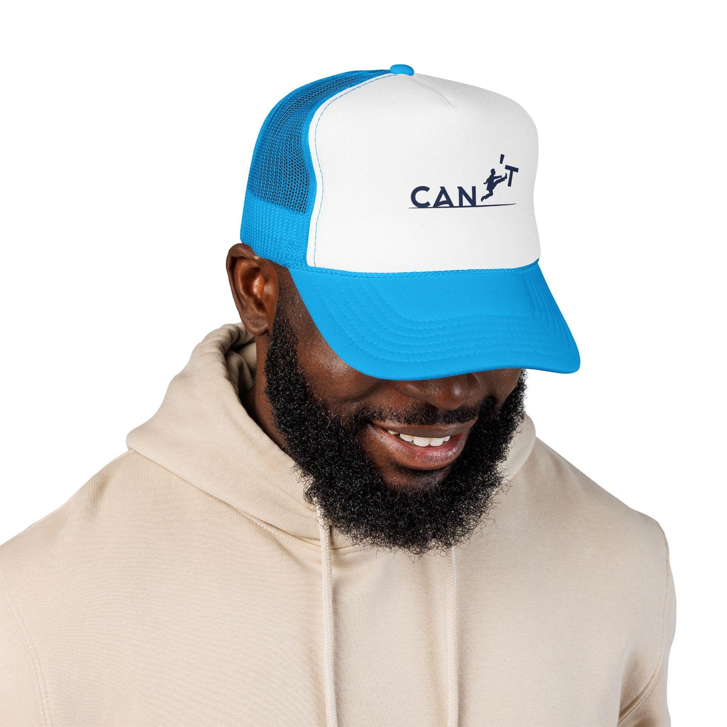 Runner Silhouette Foam Trucker Hat | Motivational Activewear Cap